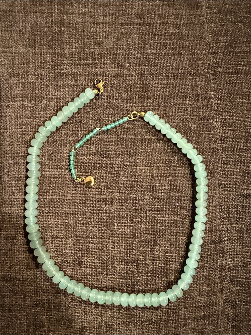 Mayamar Genuine Green Aventurine Beaded Necklace